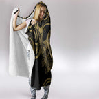 New Zealand Darts Hooded Blanket Skull In Dart We Trust Maori Pattern - Aussie Hoodie