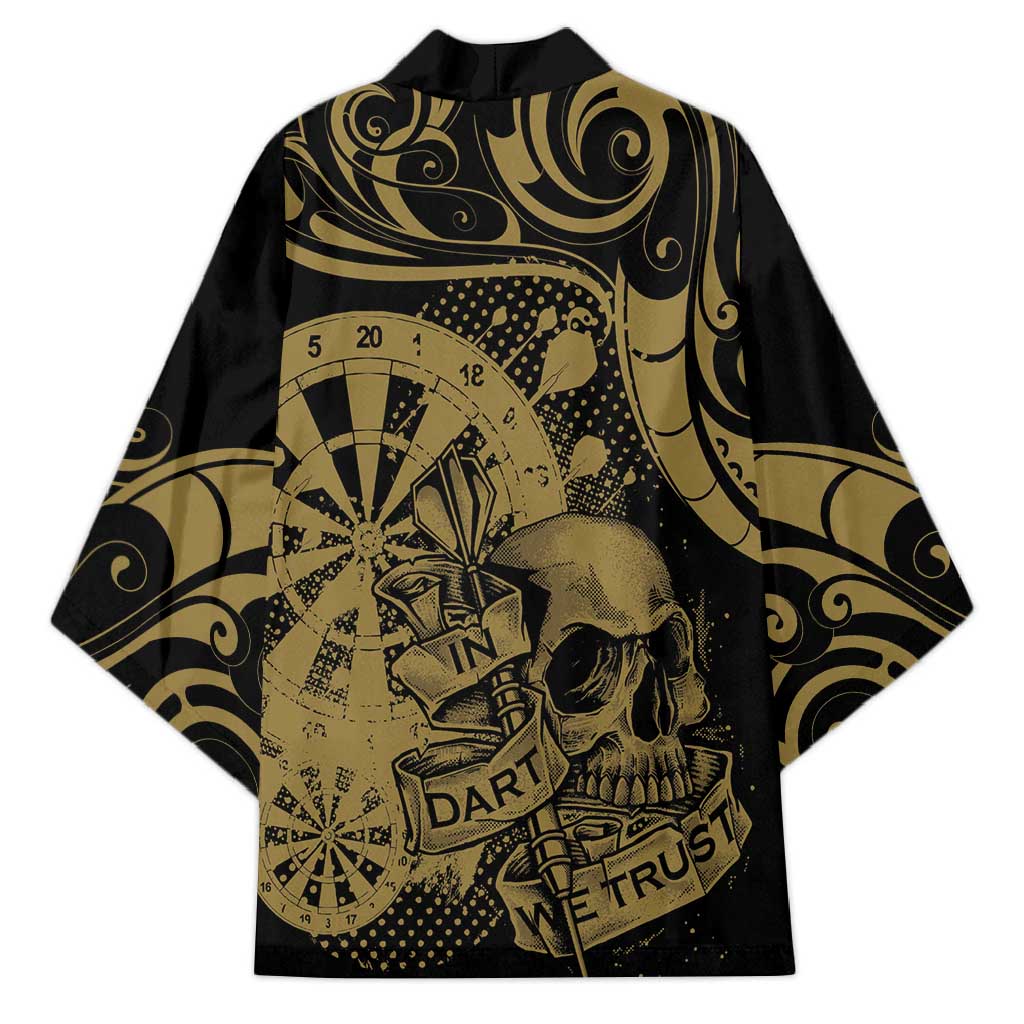 New Zealand Darts Kimono Skull In Dart We Trust Maori Pattern - Aussie Hoodie