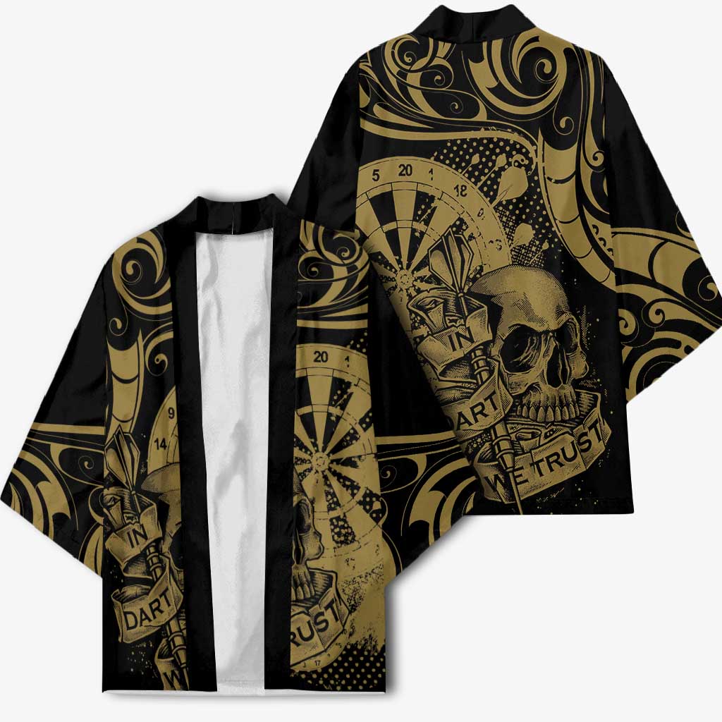 New Zealand Darts Kimono Skull In Dart We Trust Maori Pattern - Aussie Hoodie