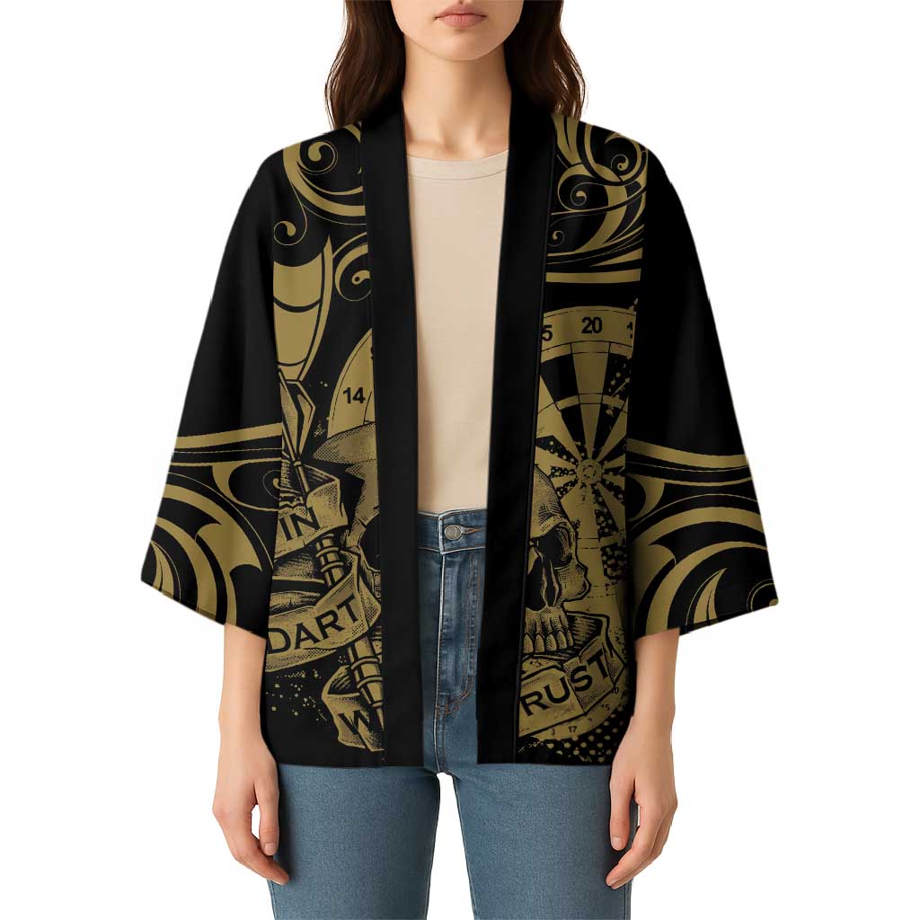 New Zealand Darts Kimono Skull In Dart We Trust Maori Pattern - Aussie Hoodie