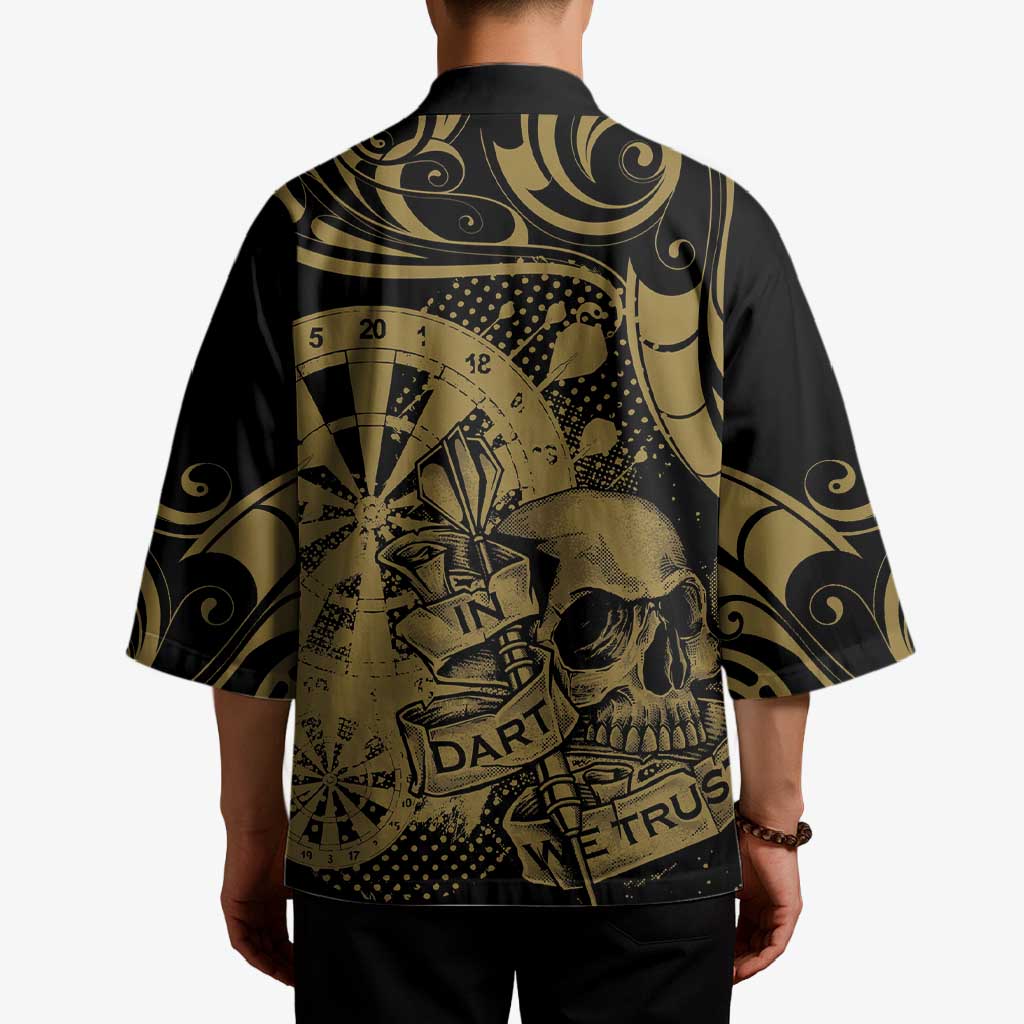 New Zealand Darts Kimono Skull In Dart We Trust Maori Pattern - Aussie Hoodie