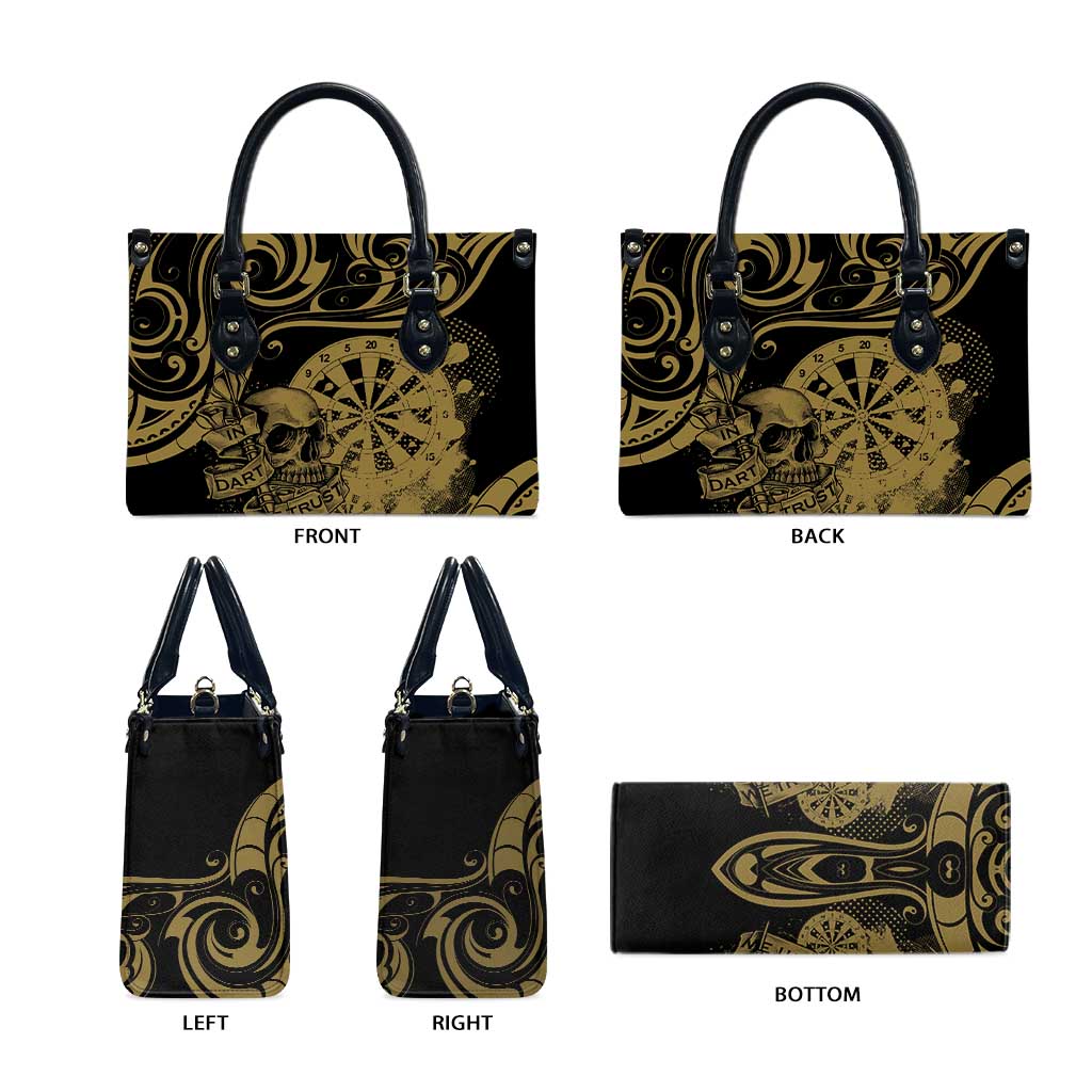 New Zealand Darts Leather Bag Skull In Dart We Trust Maori Pattern - Aussie Hoodie