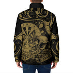 New Zealand Darts Padded Jacket Skull In Dart We Trust Maori Pattern - Aussie Hoodie