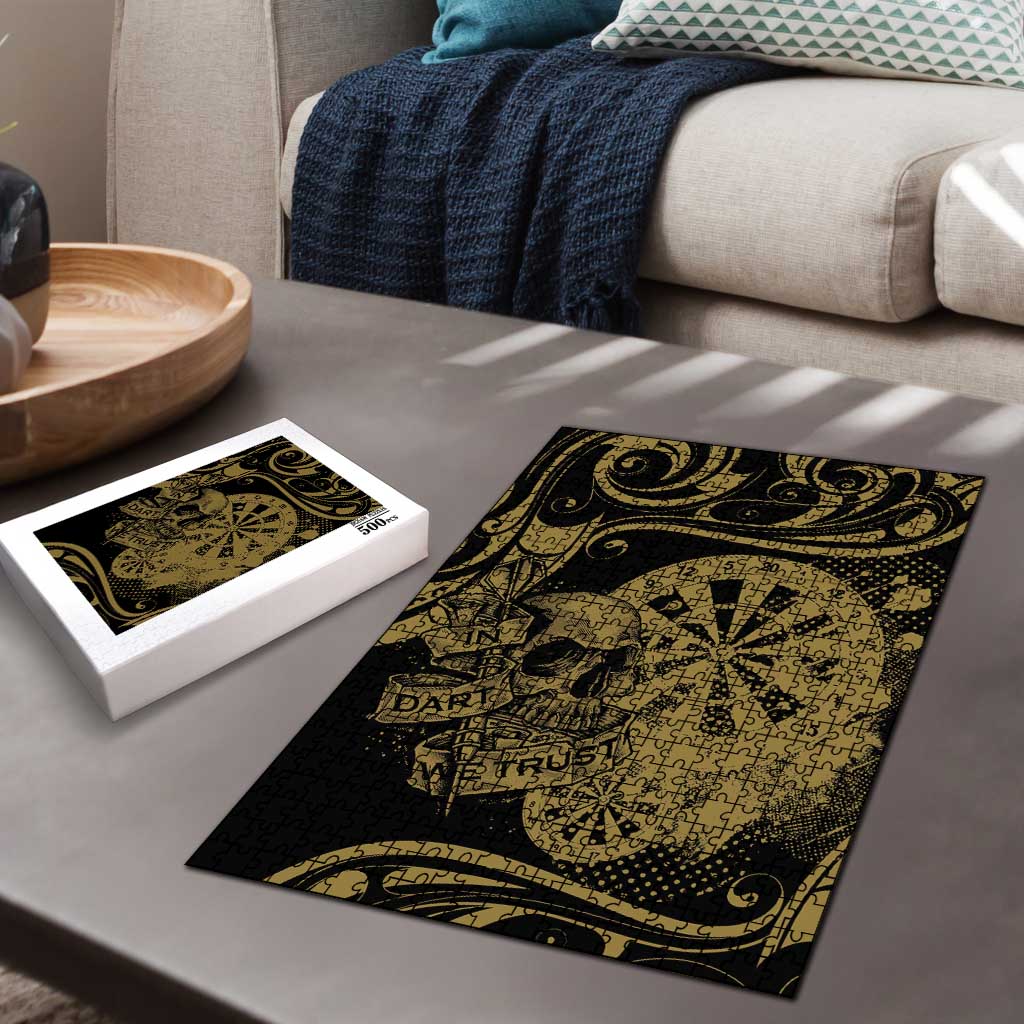 New Zealand Darts Puzzle Skull In Dart We Trust Maori Pattern - Aussie Hoodie