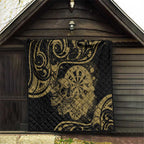 New Zealand Darts Quilt Skull In Dart We Trust Maori Pattern - Aussie Hoodie