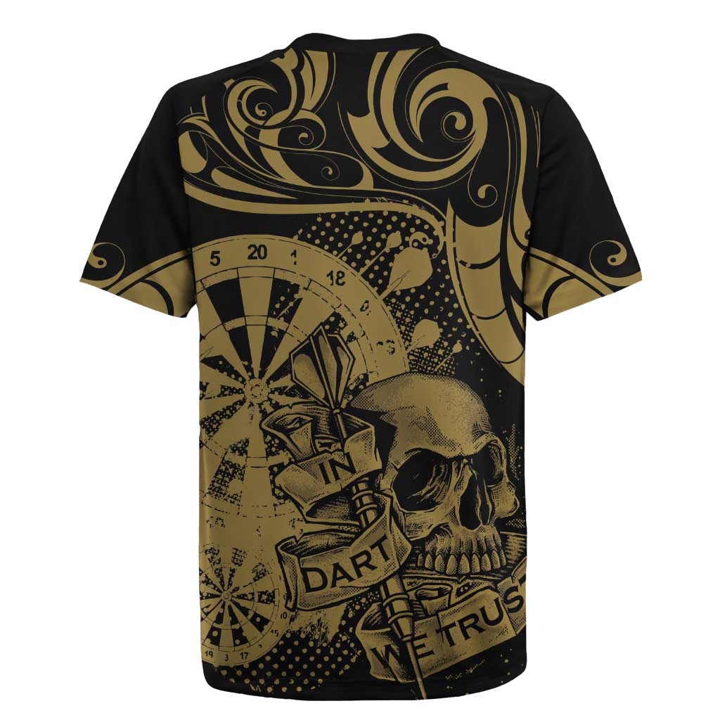 New Zealand Darts Rugby Jersey Skull In Dart We Trust Maori Pattern - Aussie Hoodie