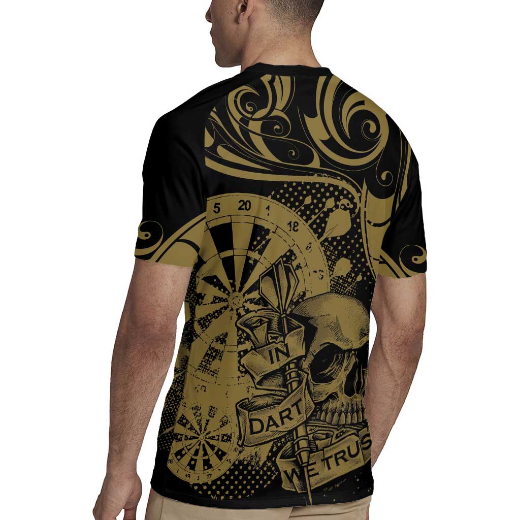 New Zealand Darts Rugby Jersey Skull In Dart We Trust Maori Pattern - Aussie Hoodie