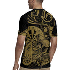 New Zealand Darts Rugby Jersey Skull In Dart We Trust Maori Pattern - Aussie Hoodie