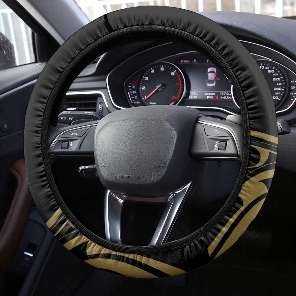 New Zealand Darts Steering Wheel Cover Skull In Dart We Trust Maori Pattern - Aussie Hoodie