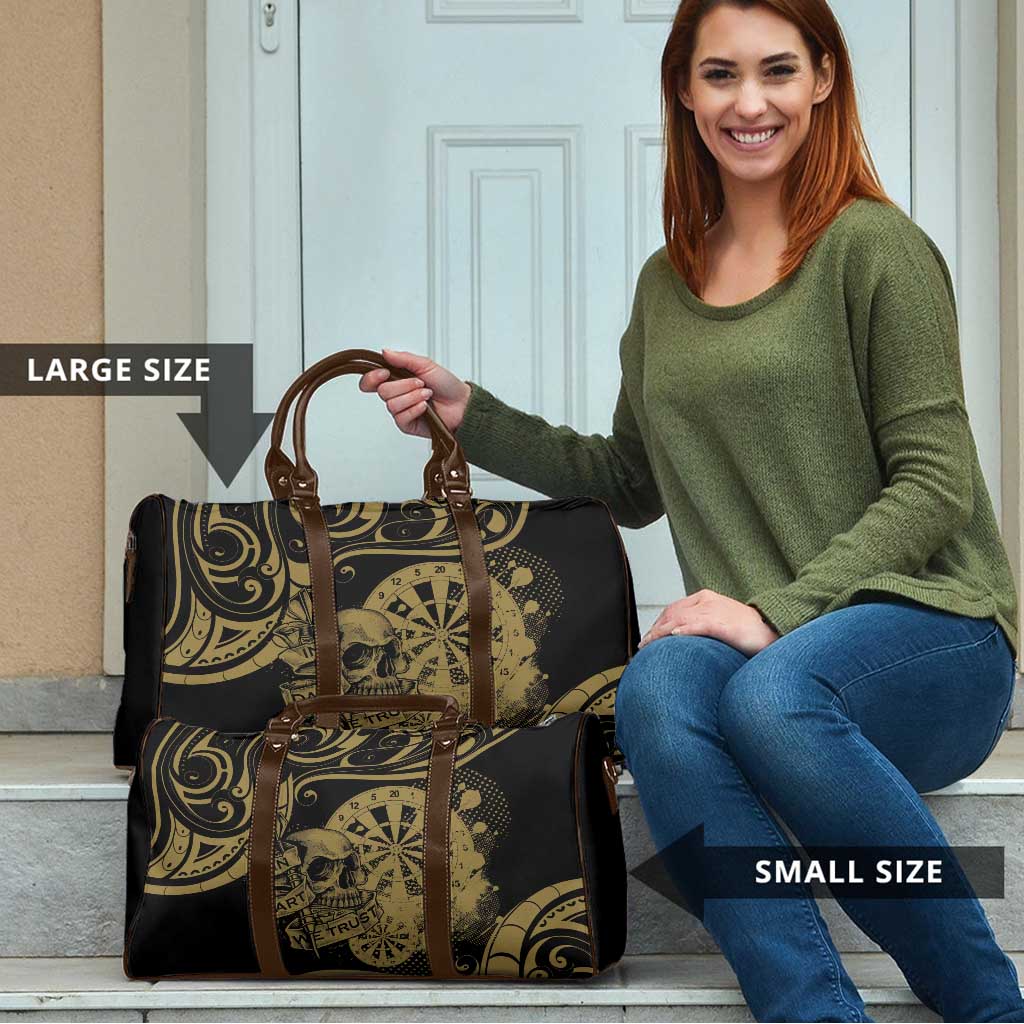 New Zealand Darts Travel Bag Skull In Dart We Trust Maori Pattern - Aussie Hoodie