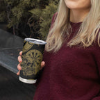 New Zealand Darts Tumbler Cup Skull In Dart We Trust Maori Pattern - Aussie Hoodie