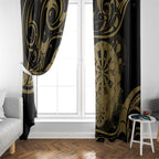 New Zealand Darts Window Curtain Skull In Dart We Trust Maori Pattern - Aussie Hoodie