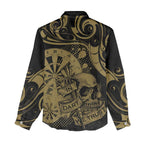 New Zealand Darts Women Casual Shirt Skull In Dart We Trust Maori Pattern - Aussie Hoodie