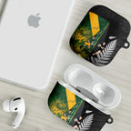 New Zealand and South Africa Rugby AirPods Case Ultimate Rivalry All Black Springboks