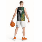 New Zealand and South Africa Rugby Custom Basketball Jersey Ultimate Rivalry All Black Springboks