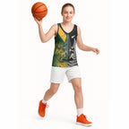 New Zealand and South Africa Rugby Custom Basketball Jersey Ultimate Rivalry All Black Springboks