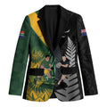 New Zealand and South Africa Rugby Custom Blazer Ultimate Rivalry All Black Springboks