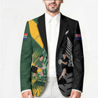 New Zealand and South Africa Rugby Custom Blazer Ultimate Rivalry All Black Springboks
