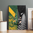 New Zealand and South Africa Rugby Canvas Wall Art Ultimate Rivalry All Black Springboks