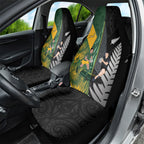 New Zealand and South Africa Rugby Car Seat Cover Ultimate Rivalry All Black Springboks