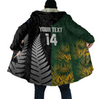 New Zealand and South Africa Rugby Custom Cloak Ultimate Rivalry All Black Springboks