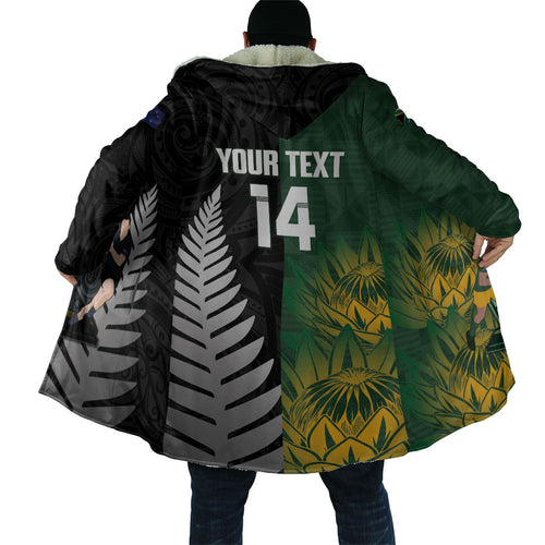 New Zealand and South Africa Rugby Custom Cloak Ultimate Rivalry All Black Springboks