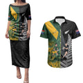 New Zealand and South Africa Rugby Custom Couples Matching Puletasi and Hawaiian Shirt Ultimate Rivalry All Black Springboks