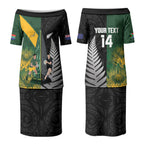 New Zealand and South Africa Rugby Custom Couples Matching Puletasi and Hawaiian Shirt Ultimate Rivalry All Black Springboks