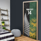 New Zealand and South Africa Rugby Custom Door Cover Ultimate Rivalry All Black Springboks