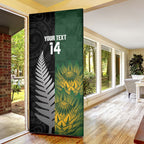 New Zealand and South Africa Rugby Custom Door Cover Ultimate Rivalry All Black Springboks