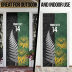 New Zealand and South Africa Rugby Custom Door Cover Ultimate Rivalry All Black Springboks