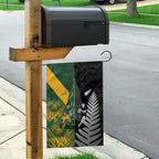 New Zealand and South Africa Rugby Garden Flag Ultimate Rivalry All Black Springboks