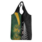 New Zealand and South Africa Rugby Grocery Bag Ultimate Rivalry All Black Springboks