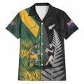New Zealand and South Africa Rugby Custom Hawaiian Shirt Ultimate Rivalry All Black Springboks