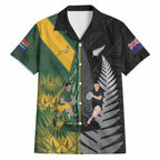 New Zealand and South Africa Rugby Custom Hawaiian Shirt Ultimate Rivalry All Black Springboks
