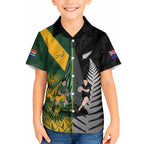 New Zealand and South Africa Rugby Custom Hawaiian Shirt Ultimate Rivalry All Black Springboks