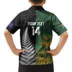 New Zealand and South Africa Rugby Custom Hawaiian Shirt Ultimate Rivalry All Black Springboks