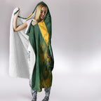 New Zealand and South Africa Rugby Hooded Blanket Ultimate Rivalry All Black Springboks