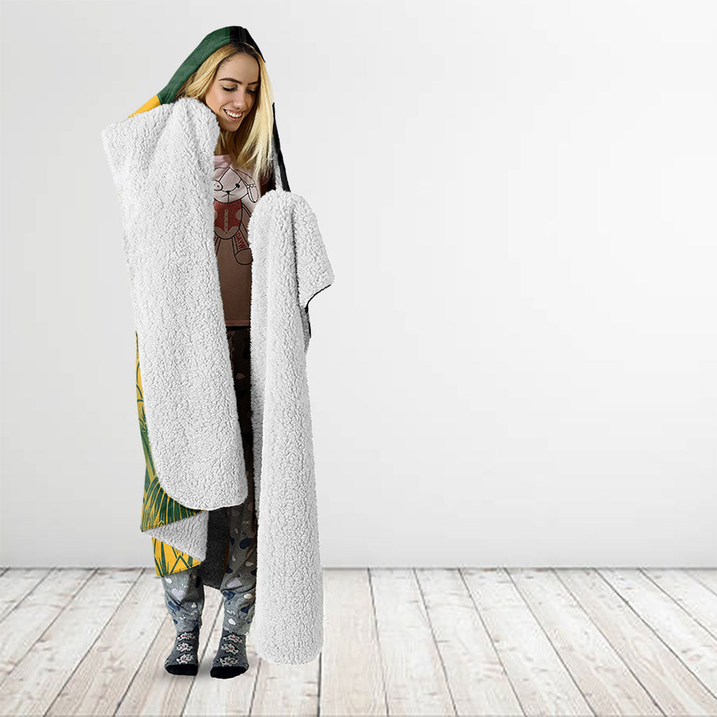 New Zealand and South Africa Rugby Hooded Blanket Ultimate Rivalry All Black Springboks