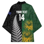 New Zealand and South Africa Rugby Custom Kimono Ultimate Rivalry All Black Springboks