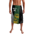 New Zealand and South Africa Rugby Custom Lavalava Ultimate Rivalry All Black Springboks