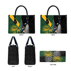 New Zealand and South Africa Rugby Leather Bag Ultimate Rivalry All Black Springboks
