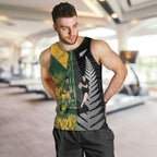 New Zealand and South Africa Rugby Custom Men Tank Top Ultimate Rivalry All Black Springboks