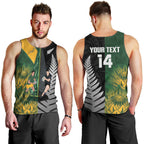 New Zealand and South Africa Rugby Custom Men Tank Top Ultimate Rivalry All Black Springboks