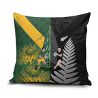 New Zealand and South Africa Rugby Pillow Cover Ultimate Rivalry All Black Springboks