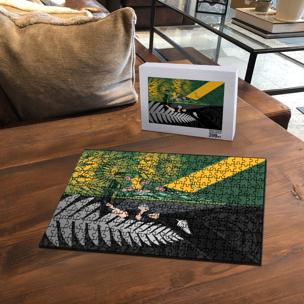 New Zealand and South Africa Rugby Puzzle Ultimate Rivalry All Black Springboks