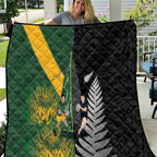 New Zealand and South Africa Rugby Quilt Ultimate Rivalry All Black Springboks
