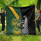 New Zealand and South Africa Rugby Quilt Ultimate Rivalry All Black Springboks
