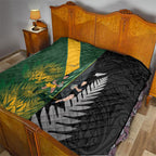 New Zealand and South Africa Rugby Quilt Ultimate Rivalry All Black Springboks