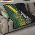 New Zealand and South Africa Rugby Quilt Ultimate Rivalry All Black Springboks